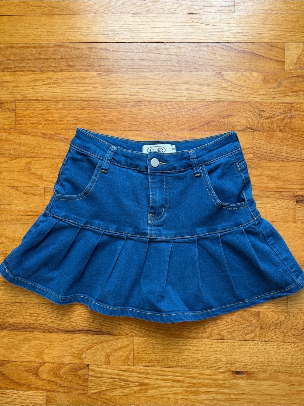 Denium Skort Pop culture nostalgia McBling Cyber Y2K coquette Indie sleaze small